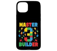 Master Builder Age 3rd Birthday Squad Block Building Case for iPhone 15 Plus