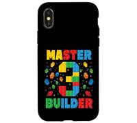 Master Builder Age 3rd Birthday Squad Block Building Case for iPhone X/XS