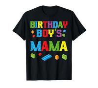 Master Builder Birthday Boy's Mama Building Bricks Blocks T-Shirt