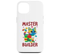 Master Builder Brick Cat Block Building Brick Builder Kids Case for iPhone 13