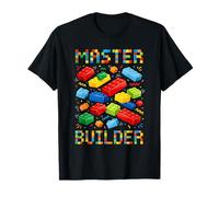 Master Builder Building Blocks Brick Builders Toys Boy Kids T-Shirt