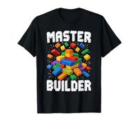 Master Builder Building Blocks Brick Builders Toys Kids Boys T-Shirt