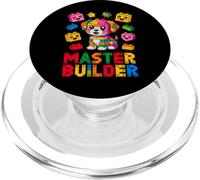 Master Builder Dog Lover Building Bricks Blocks Kids Girls PopSockets PopGrip for MagSafe