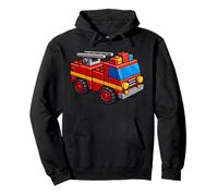 Master Builder Fire Truck Brick Builders Building Blocks Toy Pullover Hoodie