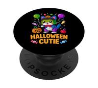 Master Builder Halloween Cat Lover Building Bricks Blocks PopSockets Adhesive PopGrip