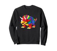 Master Builder Men Boys Building Bricks Dinosaur Triceratops Sweatshirt