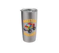 Master Builder Monster Truck Brick Builder Building Block Stainless Steel Insulated Tumbler