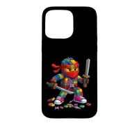 Master Builder Ninja Building Blocks Brick Builders Boys Kid Case for iPhone 15 Pro Max