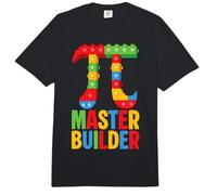 Master Builder Pi Symbol Pi Bricks Pi Blocks Brick Builder Comfort Colors Adult Heavyweight T-Shirt