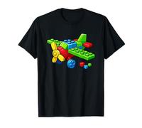 Master Builder Plane Brick Toy Builders Blocks Toys Kids Boy T-Shirt