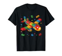 Master Builder Plane Brick Toy Builders Blocks Toys Kids Boy T-Shirt