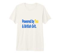 Master Builder Powered By Tea British Grit Saying Premium T-Shirt