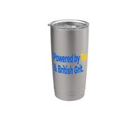 Master Builder Powered By Tea British Grit Saying Stainless Steel Insulated Tumbler