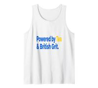 Master Builder Powered By Tea British Grit Saying Tank Top