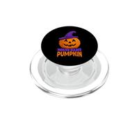 Master Builder Pumpkin Witch Brick Builder Halloween Kid PopSockets PopGrip for MagSafe