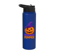 Master Builder Pumpkin Witch Brick Builder Halloween Kid Stainless Steel Insulated Water Bottle