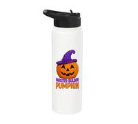 Master Builder Pumpkin Witch Brick Builder Halloween Kid Stainless Steel Insulated Water Bottle