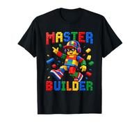 Master Builder Robot Building Blocks Brick Builders Toys Kid T-Shirt