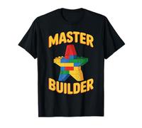 Master Builder Star Brick Builder Building Block T-Shirt