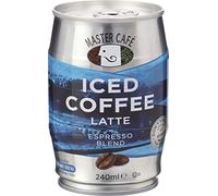 Master Café Iced Coffee in Cans, Full-Bodied Arabica & Robusta Coffee Bean Blend, Ready to Drink, Enjoy Cold or Iced, Latte 240ml (Pack of 12)