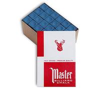 Master Chalk Billiard Pool Cue Chalk Premium Quality - 12 Gross - 72 pcs - Made in The USA (Blue)