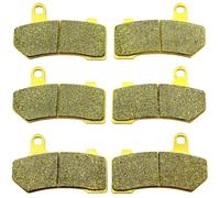 Master Chen Front Rear Brake Pads Brakes for Harley Davidson Electra Glide FLHTCU Ultra Classic 2008-2018 - FLHT 2008-2010 - FLHTC 2008-2012 - FLHTCUL 2015-2016 - FLHTK 2010-2013 MC0103