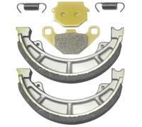 Master Chen Front Rear Brake Pads Shoes for Suzuki GN 125 1994 1995 1996 1997 1998 1999 2000 2001 - GN125 HS LC6PCJB1 2002 2003 2004 2005 2006 2007 2008 2009 2010 - GS 125 ESR/ESX 1995-2000 602 FA67