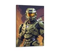 Master Chief 4 Canvas Poster Bedroom Decor Landscape Office Room Decor Gift 08x12inch(20x30cm)