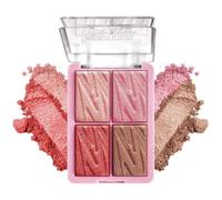 Master Chrome Metallic Blusher & Highlighter | Highly Pigmented Powder Palette | Weightless, Luminous Finish | Long-Lasting Face Makeup (Shade - 2, 12g)