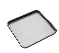 MasterClass KCMCHB70 Square Baking Tray with PFOA Non Stick, Robust 1 mm Carbon Steel, 26 x 26 cm, Grey