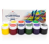 Master Class Professional Gouache Paint Set - 12 x 40 ml Jars - Extra Fine Gouache Painting - High Quality Colors by Nevskaya Palitra