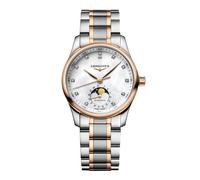 Longines Master Collection Moon-phase Diamond & 18ct Rose Gold Bracelet Watch