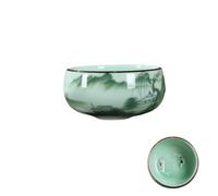 Master Cup Ceramic Creative Vintage Chinese Traditional Celadon Teacup Elegant Hand-Painted Landscape Pattern Kung Fu Tea Cup Handicrafts