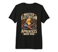 Master Electrician Apprentices Made Here Sparky Premium T-Shirt