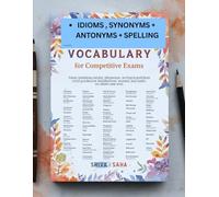 Master English Vocabulary: 10000+ Words to Boost OWS , IDIOMS , SYNONYMS + ANTONYMS + SPELLING , Confidence & Succes