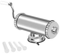 MASTER FENG Sausage Stuffer Horizontal Homemade Meat Filling Kitchen Machine with Suction Base Packed 4 Stuffing Tubes [2LBS Capacity]