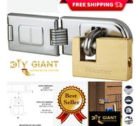 Master Flexible Hasp & Lock Pack Door Hinged Rectangular Keyed Pad 606720EUR