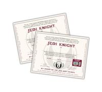 Master Force Certificate on Linen 6pk 8.5x11” Jedi Academy Training Wisdom Fan Themed Gift Grand Master Wars Geeks Council Gag Galaxy