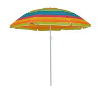 Master Grill&Party Parasol 180 cm Diameter, Beach Umbrella, Balcony Umbrella, Multicolour stripes, Big