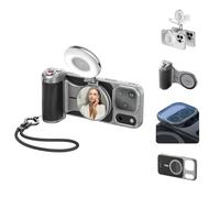 Master Grip Kit for iPhone 17 Pro Max,Magnetic Phone Camera Grip with Phone Selfie Light,UV Filters,Case,3200mAh Photo Handle for iphone 17 pro Max Photography Kit Selfies/TikTok/Zoom Calls/Video