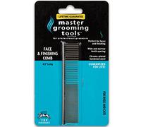 Master Grooming Tools 4.5 Inch Greyhound Pet Grooming Comb, Fine and Coarse