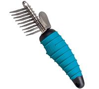 Master Grooming Tools Ergonomic Dematting Tools - Molded Tools for Grooming Dogs - 9-Blade Comb, 6⅞"