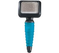 Master Grooming Tools Ergonomic Slicker Brushes - Molded Brushes for Grooming Dogs - Small, 3⅛" x 2½", Teal