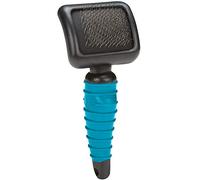 Master Grooming Tools Ergonomic Soft Slicker Brushes - Molded Brushes for Grooming Dogs - Small, 3⅛" x 2½" Black