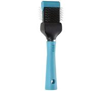 Master Grooming Tools Flexible Single Side Pet Slicker Brush with Hard Handle, Small, Teal