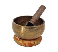 Master Healing Singing Bowl, Meditation Bowl, Nepalese Handmade Bowls with Cushion and Stick (11 cm)