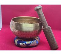 Master Healing Singing Bowl, Meditation Bowl, Nepalese Handmade Bowls with Cushion and Stick (8.5cm)