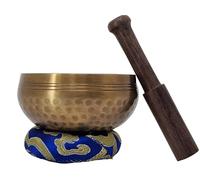 Master Healing Singing Bowl, Meditation Bowl, Nepalese Handmade Bowls with Cushion and Stick (9.5cm)