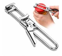 Master Jar & Bottle Opener, Adjustable Multifunctional Stainless Steel Can Opener, Glass Lid Gripper, Manual Kitchen Accessories