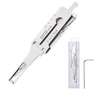 Master Key Decoder Lock Picking Tool, 2 in 1 Stainless Steel Lock Pick, Locks Picking Tools, Locksmith Tools Professional (SIP22)